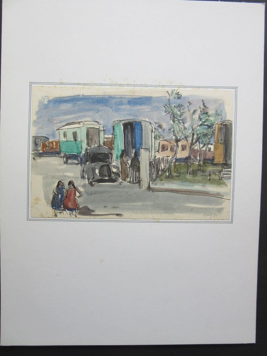 Foto & Immagini: FRANZ K. OPITZ ORIG. TUSCHE  SIGNIERT – Usato da Gersau venduto da grafik-kunst 5