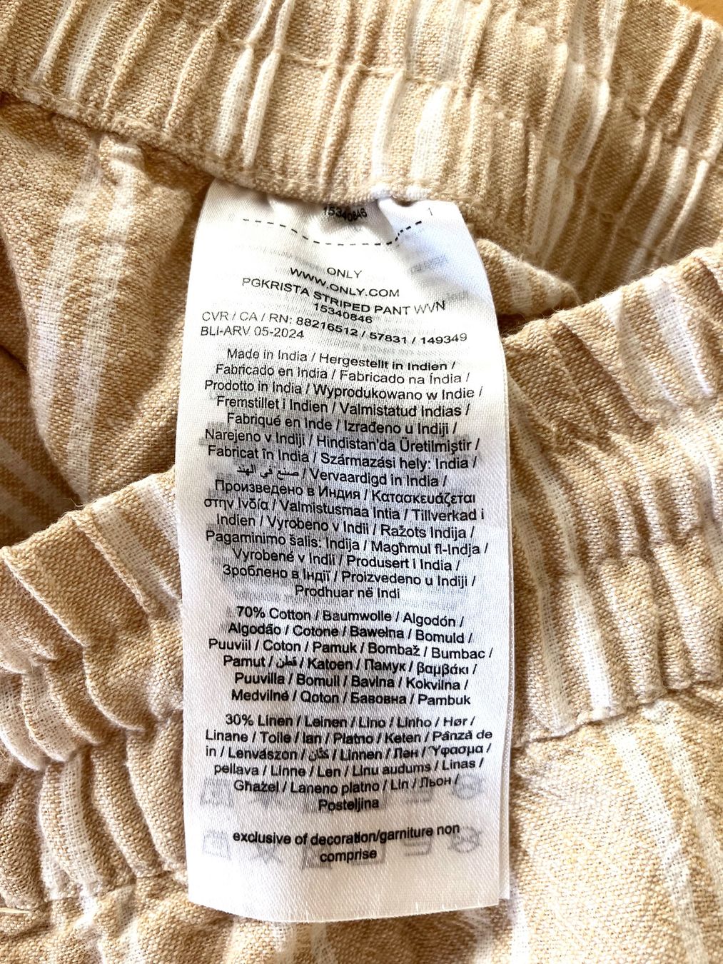 Pantaloni: Schöne Sommerhose, Leinen/Baumwolle, Gr. M – Nuovo (secondo la descrizione) da Olten venduto da Dickbrave 4