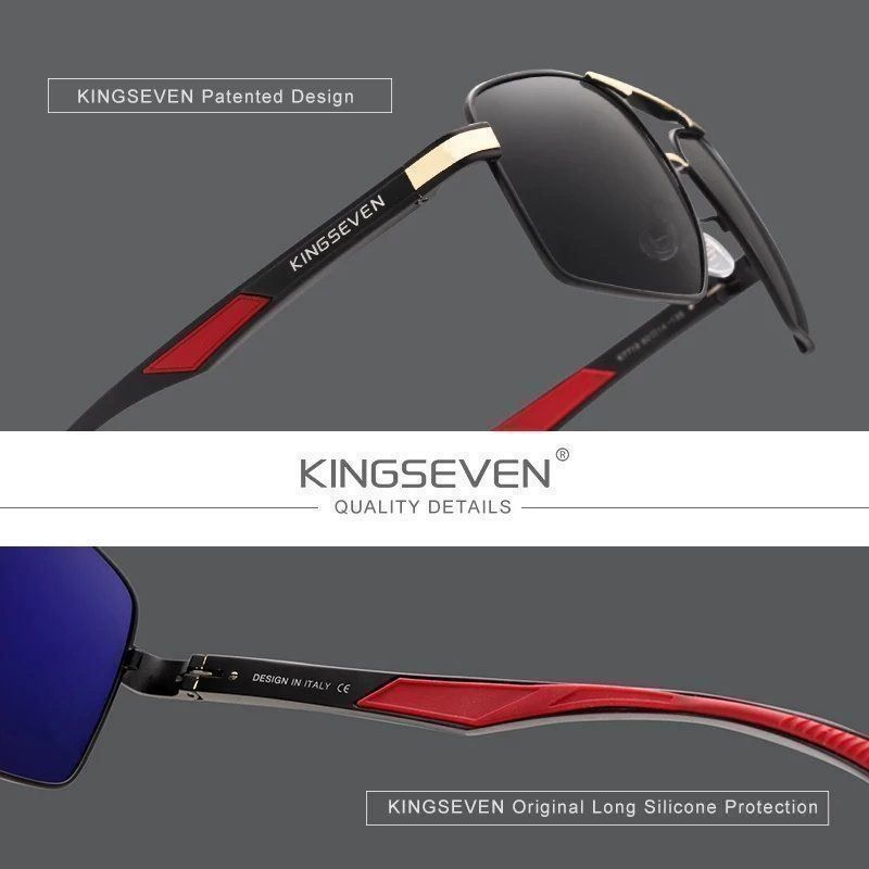 Occhiali & Lenti: Kingseven Polarisierte Sonnenbrille – Nuovo e nell'imballaggio originale da Suhr venduto da sjay.Cv 3