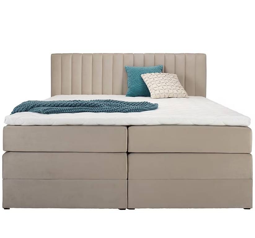 Letti: Boxspringbett beige mit stauraumfunktion – Usato da Wängi venduto da VDMJ_