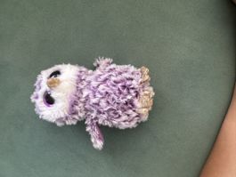 Ty Beanie Boo Eule lila weiss Plüschtier guter Zustand