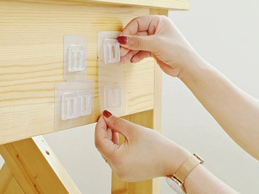 Ferramenta: Haken transparent doppelseitige Klebewand 2 Stück – Nuovo e nell'imballaggio originale da Nürensdorf venduto da Ez-Shop 8