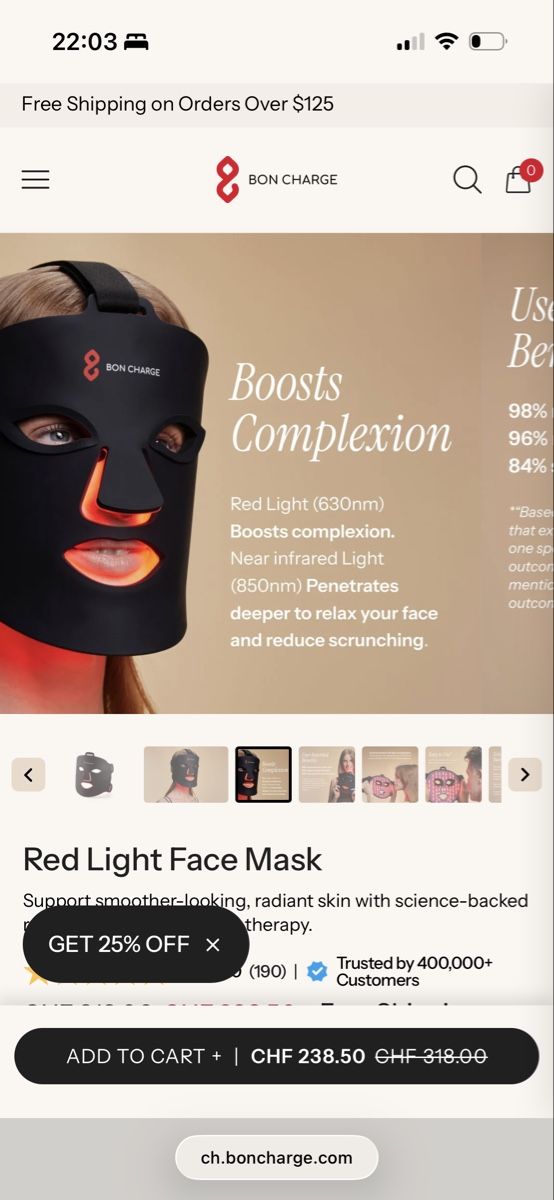 Cura del viso: Bon Charge LED mask – Usato da Richterswil venduto da L.Staudenmann