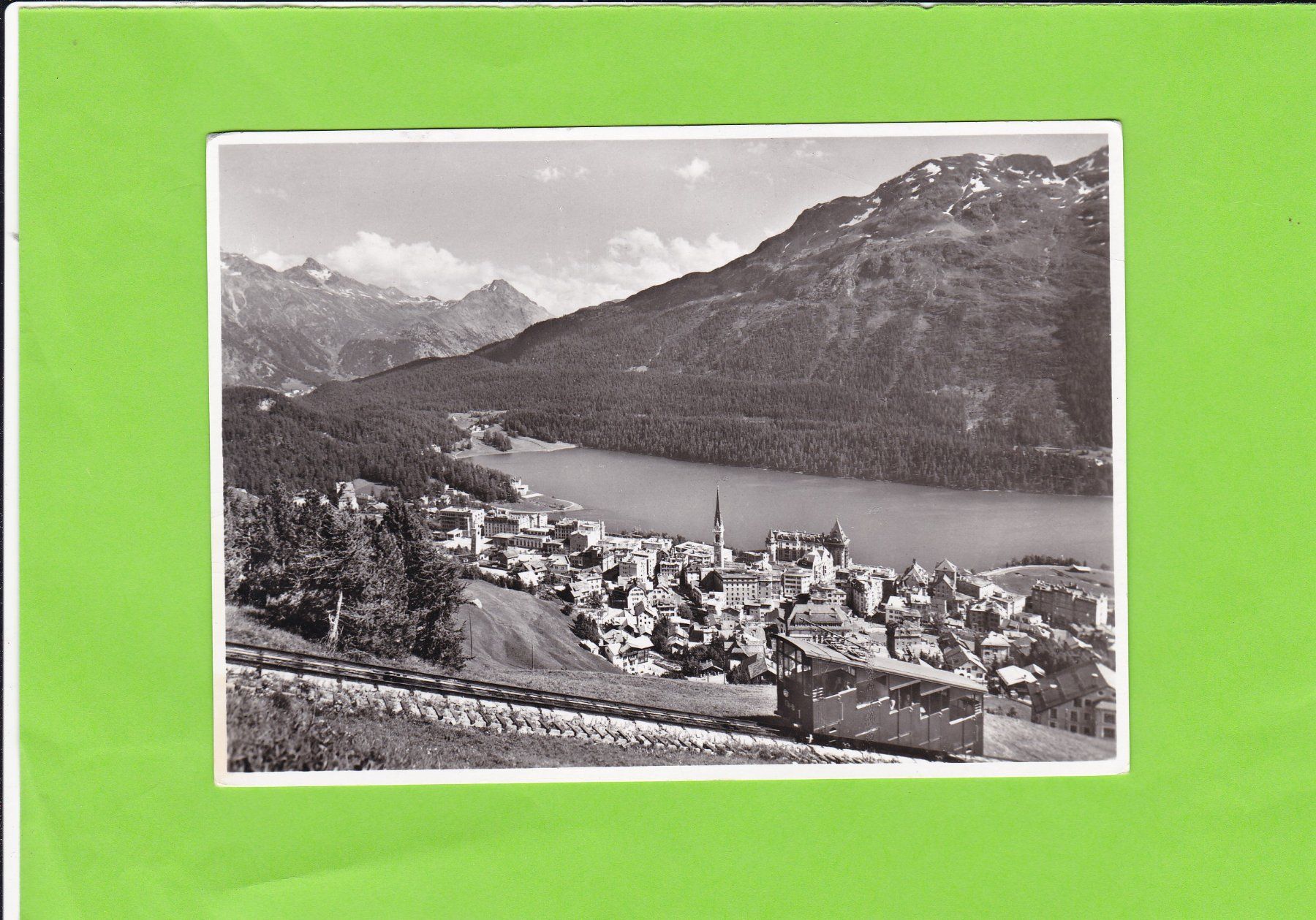 Ansichtskarten: St. Moritz, Ghantarella Bahn – Gebraucht aus St. Peterzell von neckertal