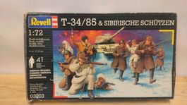 Maquette Revell T-34/85 & Schützen Sibiriens 1:72, NEUF (59)
