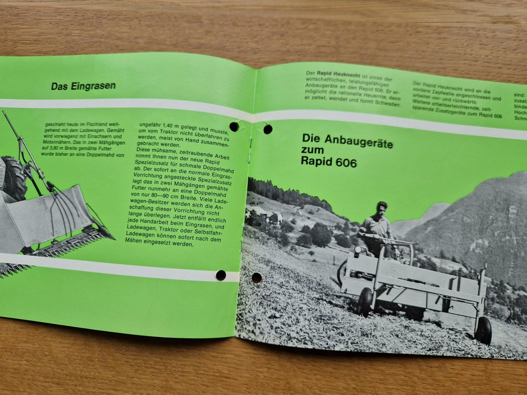 Rapid Trattori: Original Prospekt Rapid 606 Einachser – Usato da Dürnten venduto da Bachtel84 2
