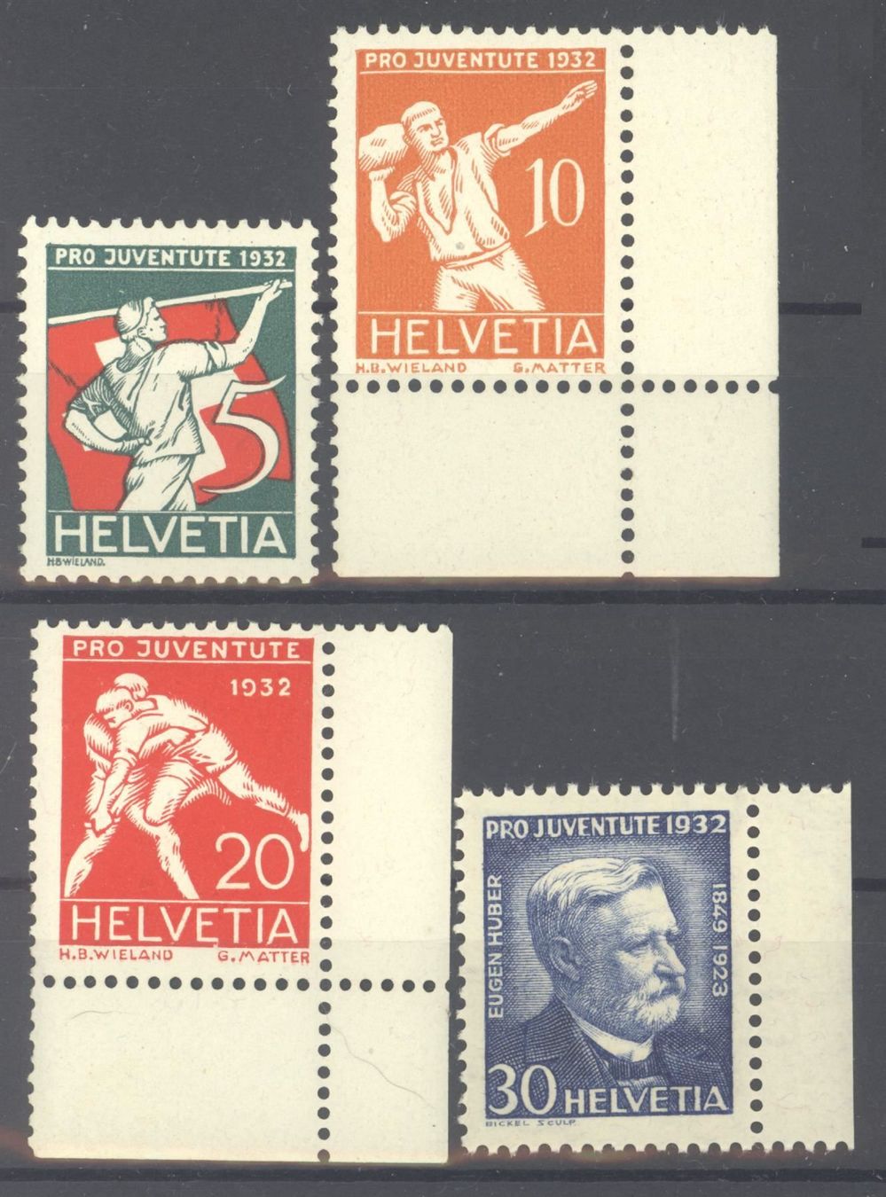 Tutti i francobolli: 1932, Pro Juventute ** – Usato da Willisau venduto da Vollstempel