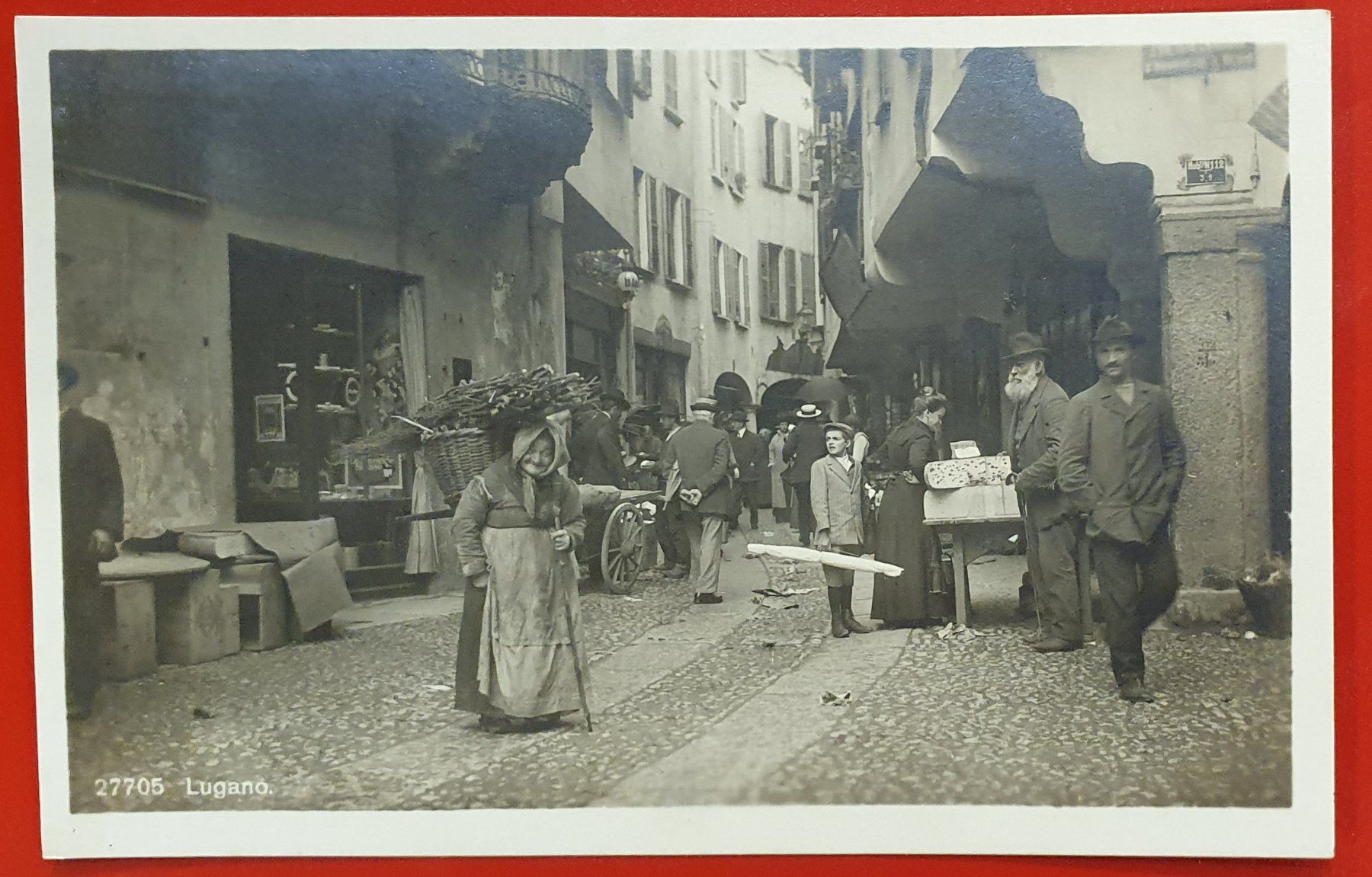 Cartoline postali: Lugano 1932 - belebt – Usato da Kreuzlingen venduto da Rschweiz1