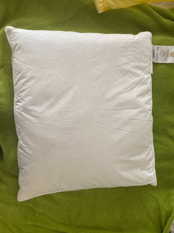 Kissen mit Entenfedern, NEU, 63x63/70 cm, 100 Baumwolle Kaufen auf Ricardo
