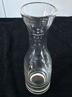 Glaskaraffe mit geeicht mit Gravur Nw3 2 dl. 16
