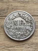 Monnaie Suisse 🇨🇭 1875 1/2 franc 