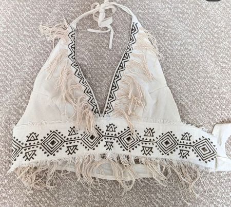 Top in cotone organico bianco