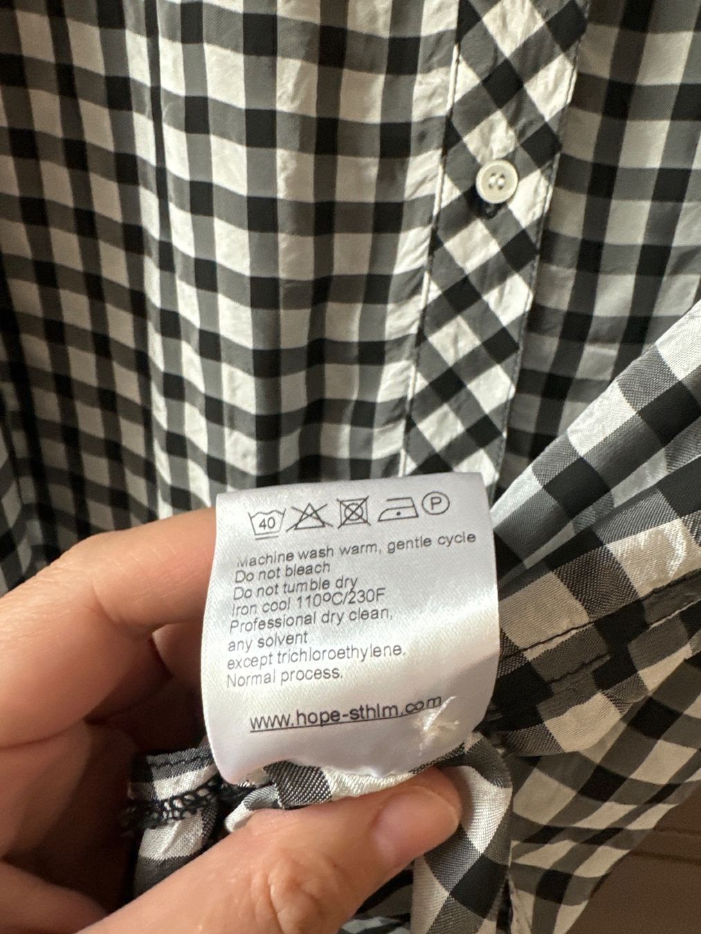 Blusen: HOPE Bluse kariert schwarz/weiss Gr. 38 – Neu (gemäss Beschreibung) aus Brütten von Rod816 5