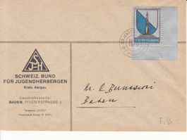 Territorial-Truppen Wi 377 auf Brief Jugendherbergen