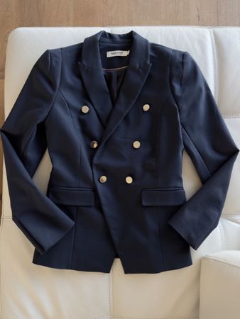 New NAF NAF Navy Blue Blazer, Size 36/XS