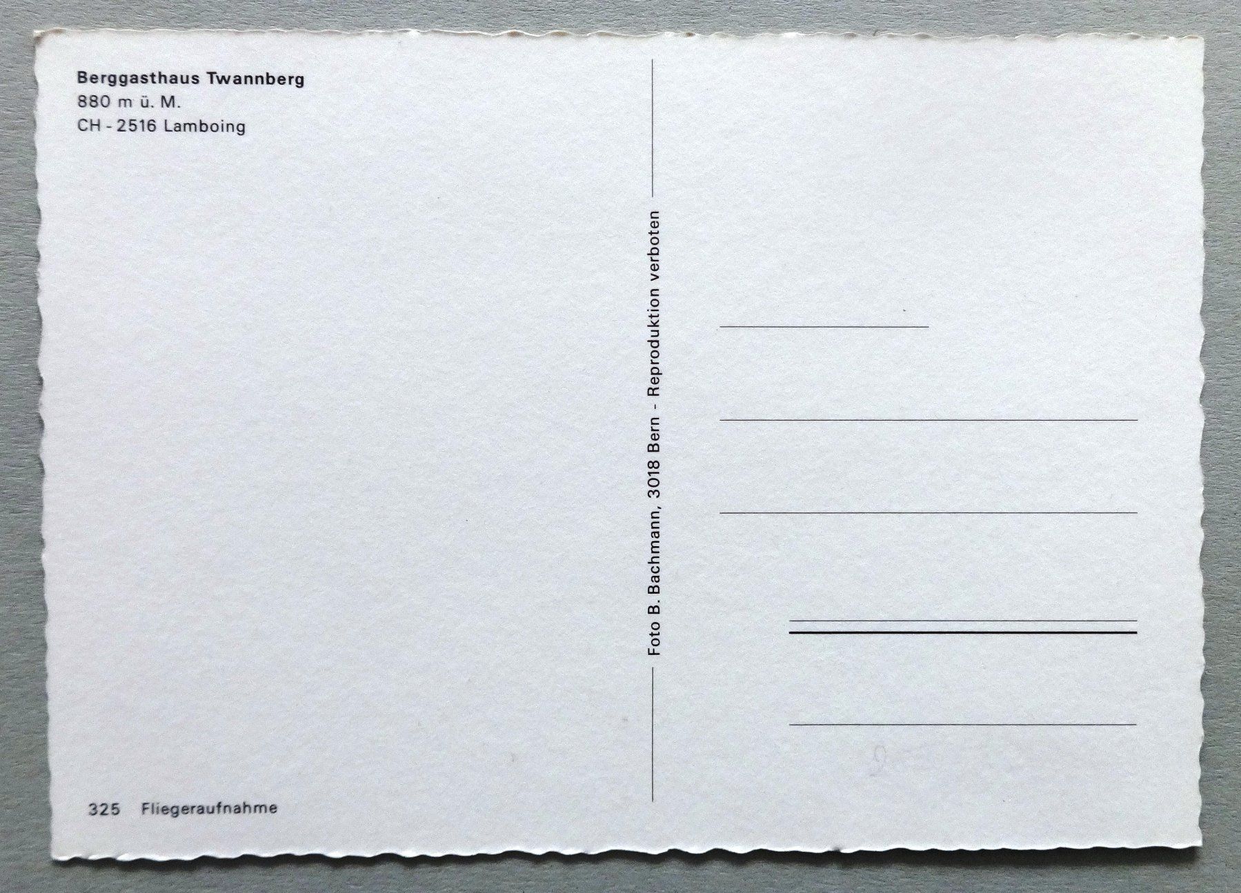Cartes postales: Berggasthaus Twannberg, Lamboing – D'occasion à Fétigny par Billy2miny 1
