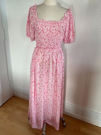 LAST QUEEN 2 teiliges Kleid in Gr. S, Rosa/Weiss, NEU