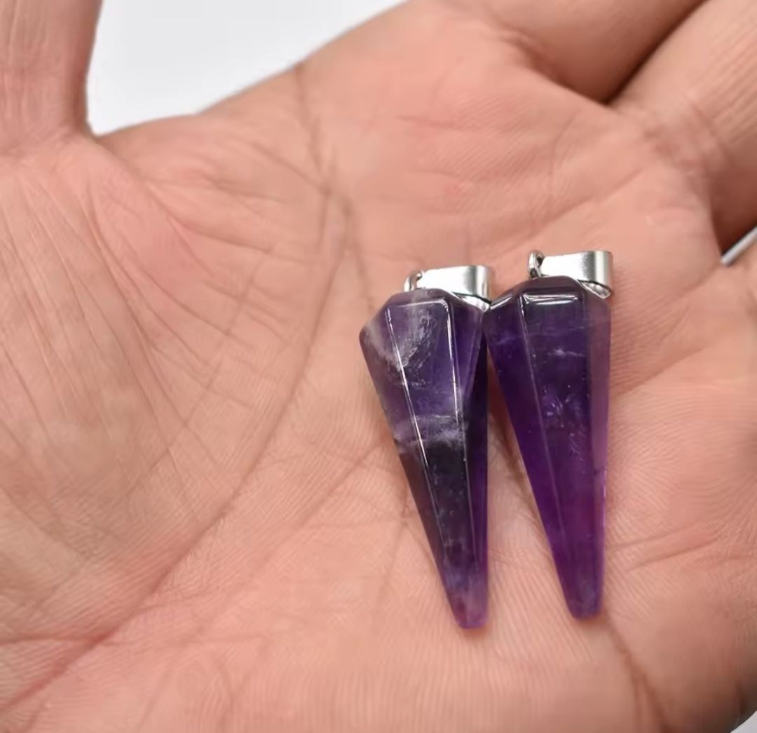Minerali & Pietre curative: Amethyst Pendel 3 x 1cm – Nuovo e nell'imballaggio originale da Menziken venduto da Mirager 8