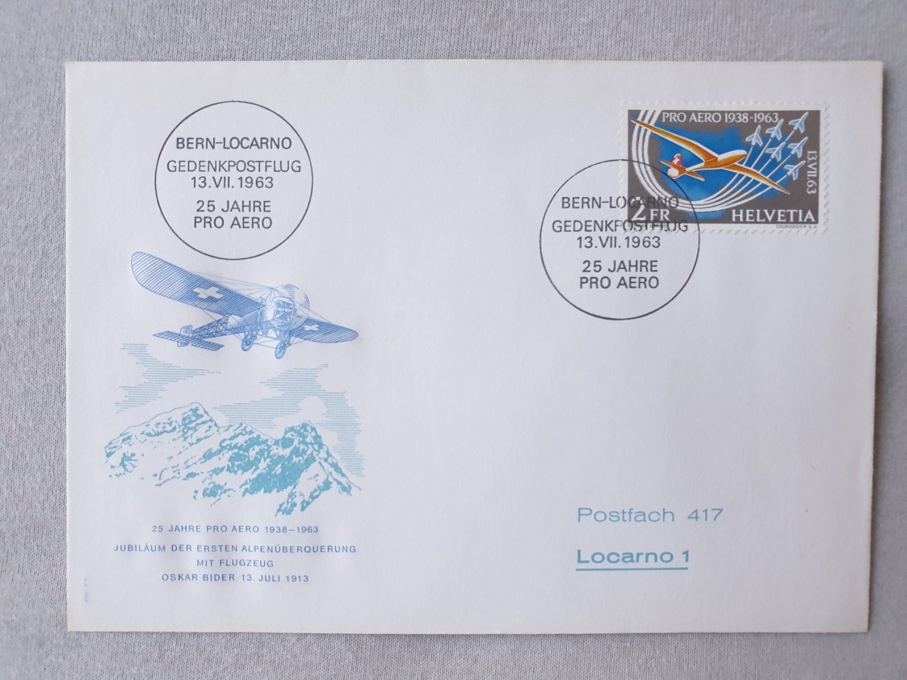 Alle Briefmarken: (193) «Flugpost»  1963 – Gebraucht aus Schwarzhäusern von Inot3