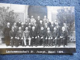 Basel,Läute-Mannschaft St.Josef,1924,Privatfoto,Männer,Kirch