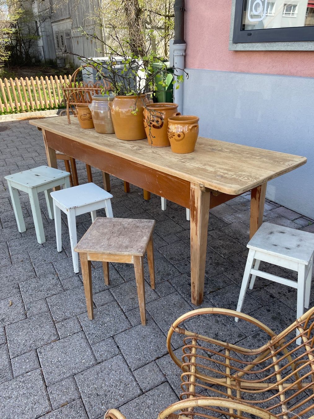 Tavoli: Beizentisch 224cm x63cm Tisch alt – Usato da Sirnach venduto da dasrosahaus 4