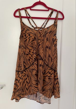 Lala Berlin Sommer-Top mit Tierdruck, Gr. S Viskose