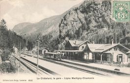 Le chàtelard la gare ligne Martigny Chamonix Bahnhof