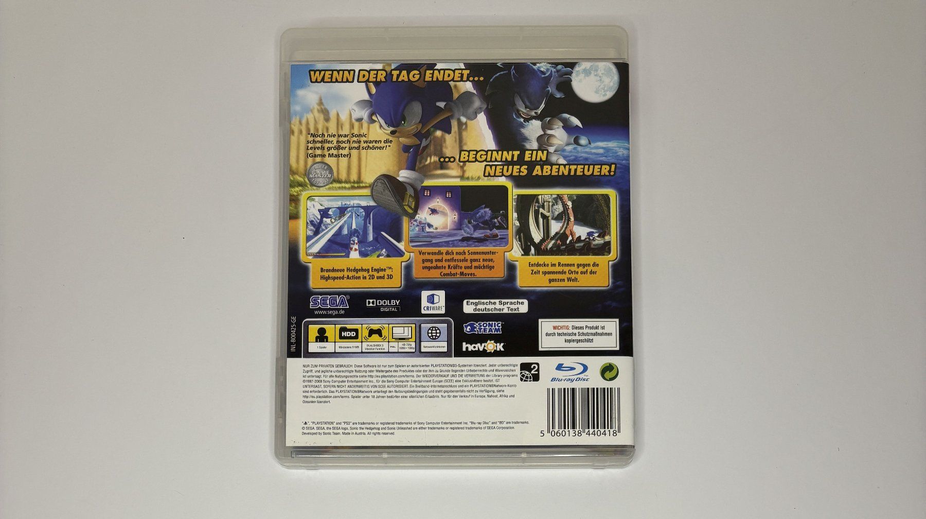 Spiele: PS3 - Sonic Unleashed – Gebraucht aus Allschwil von Bullach 2