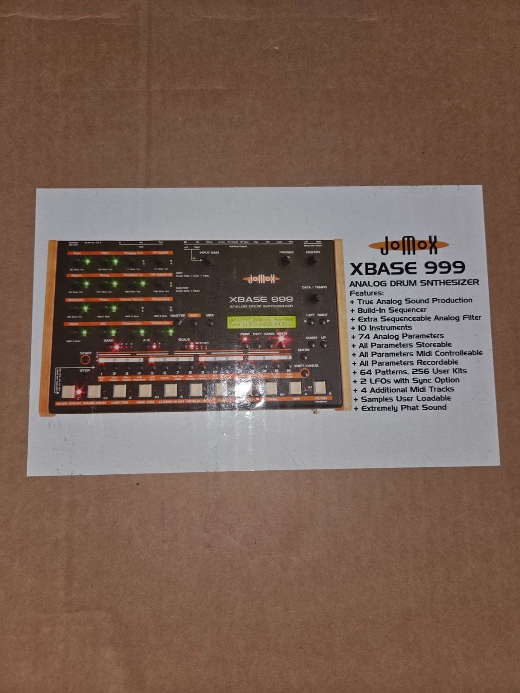 Strumenti musicali: Jomox  Analog Drum Snthesizer – Usato da Wettingen venduto da Str_1991
