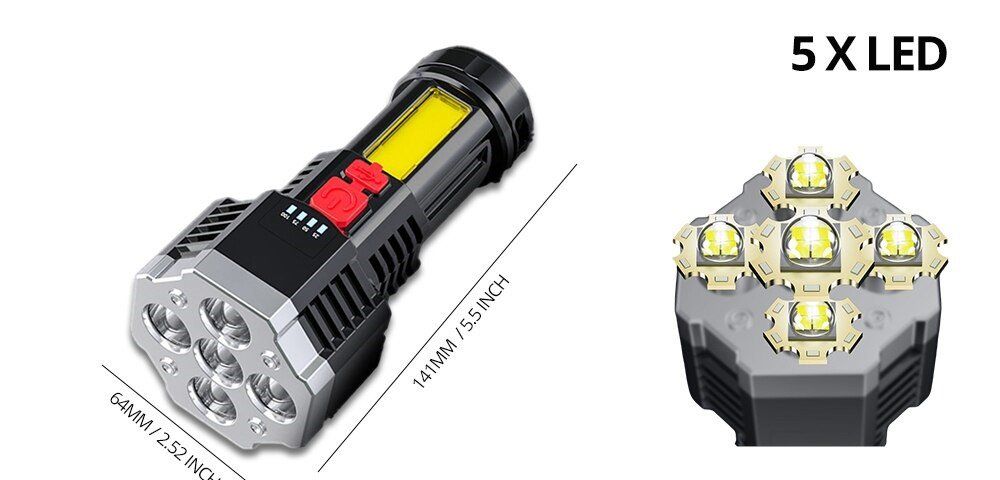Lampade: Wiederaufladbare LED Taschenlampen – Nuovo e nell'imballaggio originale da Uerkheim venduto da Kaufoption 1