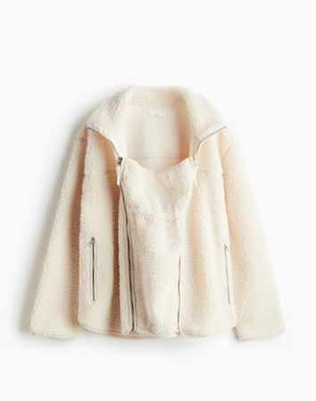 MAMA BEFORE & AFTER TRAGEJACKE AUS TEDDYFLEECE