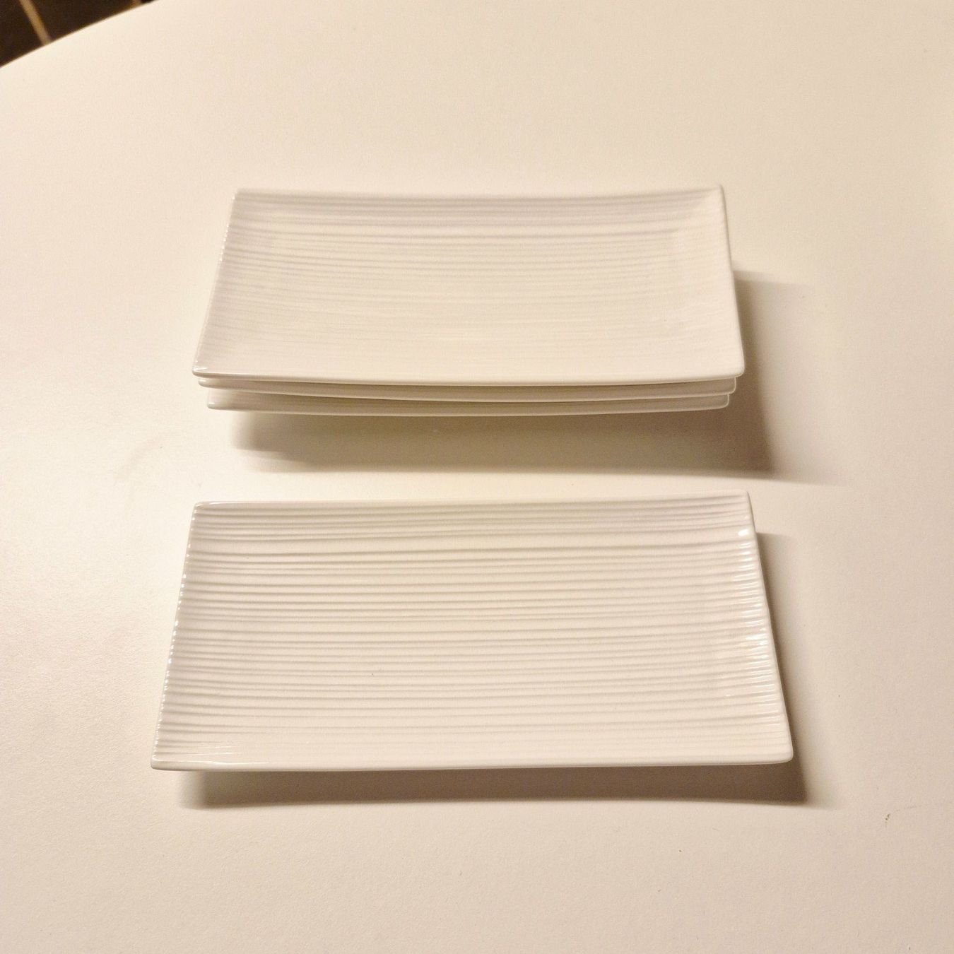 Piatti: 4x rechteckige Teller 24,5x11,5cm – Usato da Untersiggenthal venduto da Eulea 1