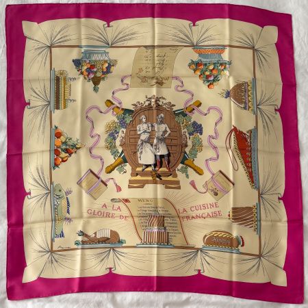Carré Foulard Hermès 90x90 100% soie