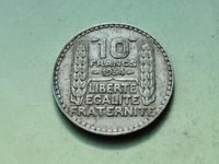 10 Francs France 1934 Turin Argent