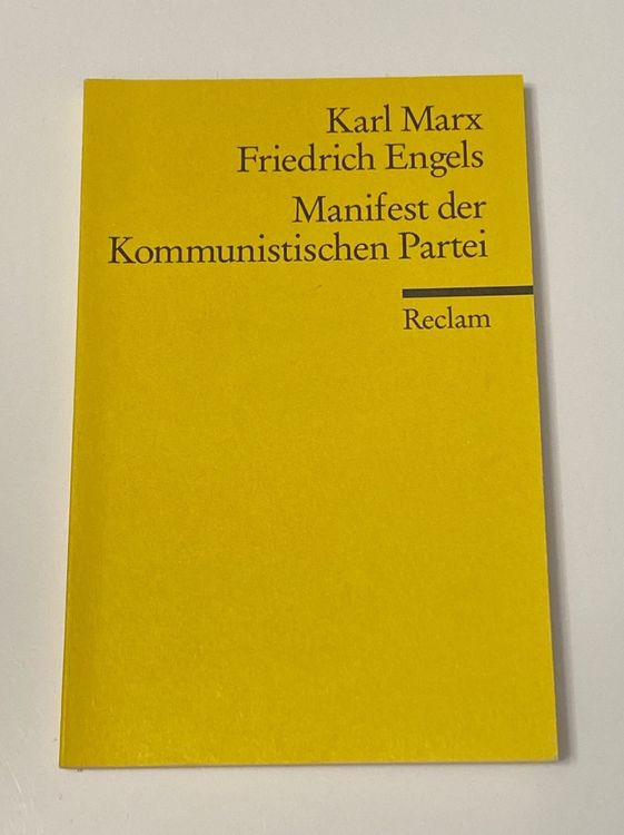 Reclam Karl MarxManifest der Kommunistischen Partei Acheter sur Ricardo