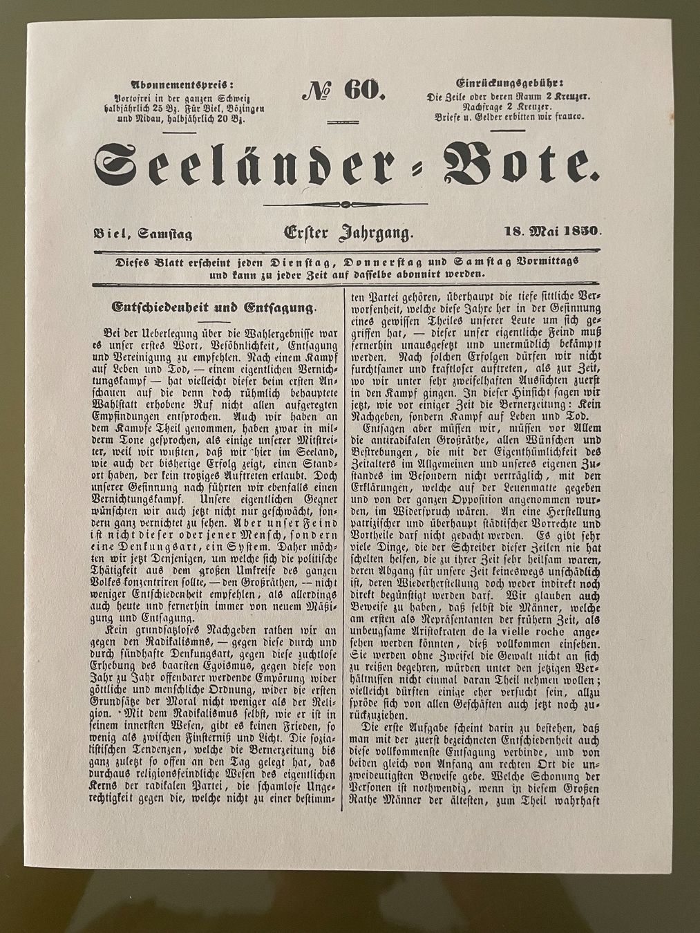 Zeitschriften & Magazine: Seeländer Bote - 18. Mai 1930 – Gebraucht aus Sutz von fx05