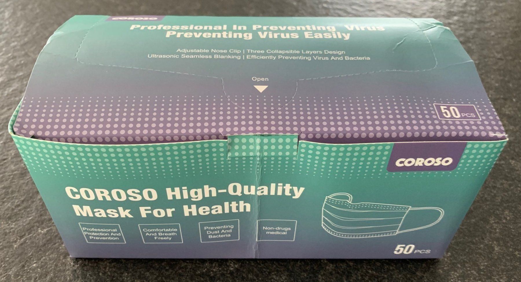 Prodotti per la cura medica: 50er Packung Hygiene-Schutzmasken – Nuovo e nell'imballaggio originale da Aeschi SO venduto da Bluemail