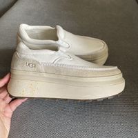 Ugg Plateau-Sneaker zum Hineinschlüpfen, Off-White, Gr. 38