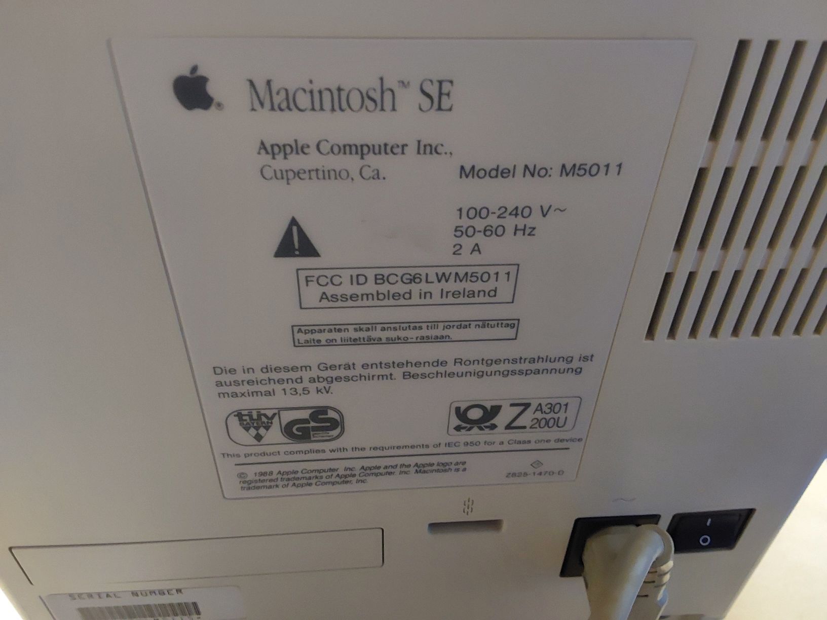 Apple PCs: Macintosh SE – Gebraucht aus Stadel von  2
