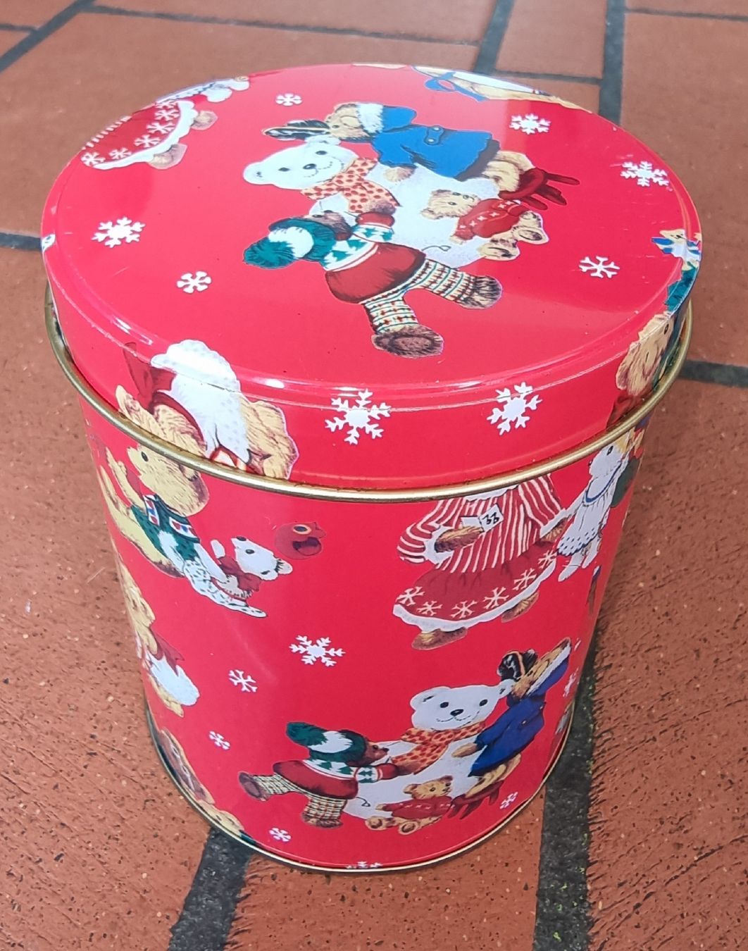 Zuckerdosen: Blechdose mit Teddybären-Motiv – Gebraucht aus Rifferswil von sandra0010