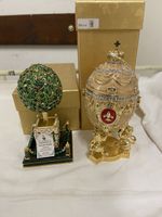 Dekorative Fabergé-Eier mit Boxen 2 Stk.