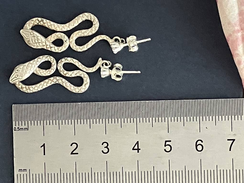 Orecchini pendenti & Orecchini a lobo: Schlangenohrringe Silber – Usato da St. Gallen venduto da jbr_q7tx 3