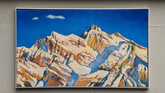 Dipinti: Der Säntis im Winter – Nuovo (secondo la descrizione) da Langnau am Albis venduto da Antonius0