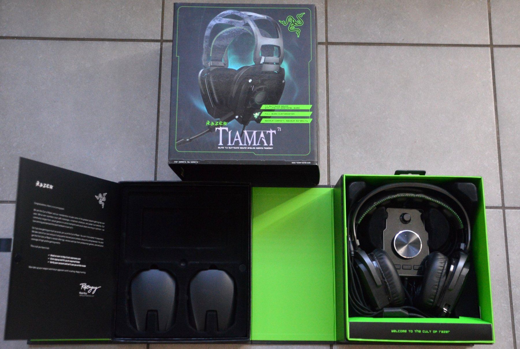 Razer Cuffie: Kopfhörer Razer Tiamat 7.1 casque audio – Usato da Collonges venduto da arashee