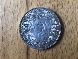 5 DM Martin Luther 1983 G Gedenkmünze Topzustand!