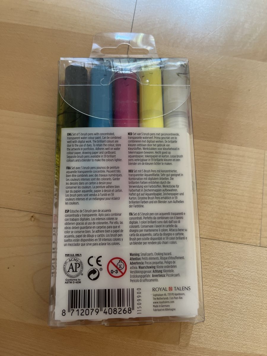 Stifte & Marker: Ecoline Brush Pens Set, 5 Stk., neuwertig – Neu und originalverpackt aus Mühlethurnen von ona_lyh6 1
