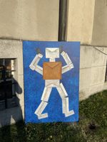 Tableau "Robot" Unique et Original, Art Fantastique!