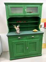 Küchenbuffet Schrank Vitrine Holz grün shabby chic börnie's