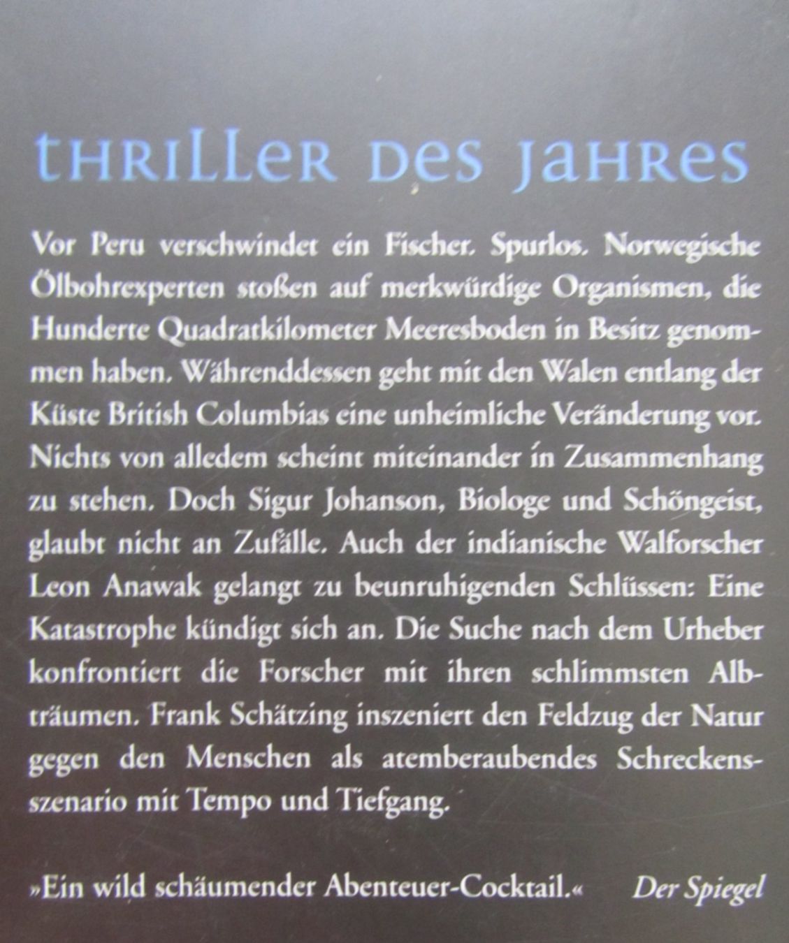 Libri: Frank Schätzing: Limit & Der Schwarm  / Hochspannung – Usato da Seengen venduto da mikelele 3