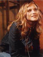 Original Autogramm von EVAN RACHEL WOOD auf Großfoto